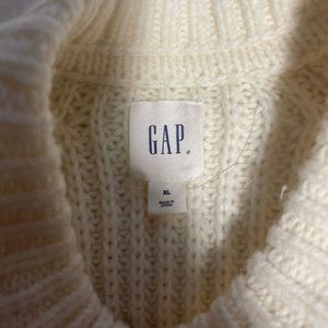 GAP oversized cream woven sweater